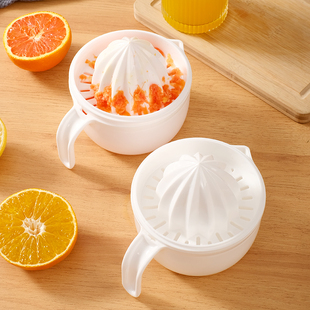婴儿辅食研磨碗宝宝手动研磨器儿童水果压榨橙子榨汁家用压汁器pp