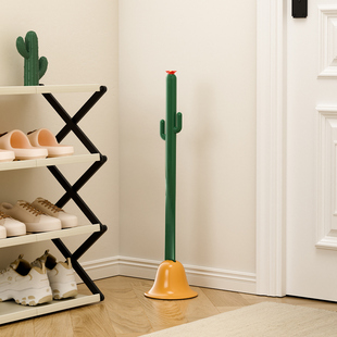 饰提鞋 子卡通入户门玄关装 器 拔子家用免弯腰穿鞋 可爱仙人掌长柄鞋