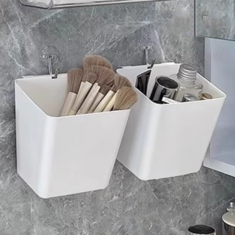卫生间壁挂式洗脸巾收纳盒纸篓
