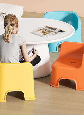 加厚塑料凳儿童餐椅家用椅子小板凳客厅座椅矮凳沙发换鞋凳洗澡凳