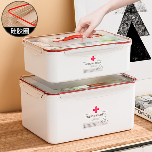 药箱家庭装药物药品收纳盒学生宿舍药包医疗箱家用大号急救医药箱