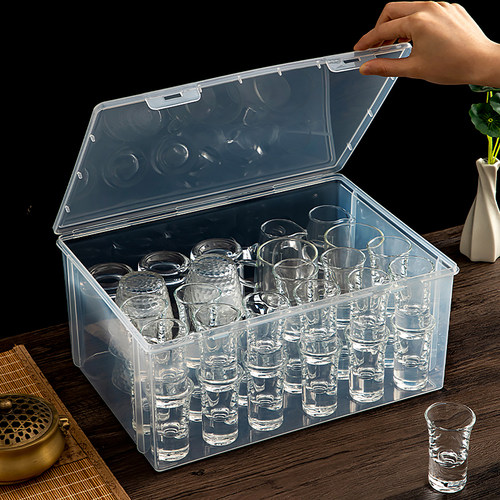 【酒杯收纳神器】防尘带盖