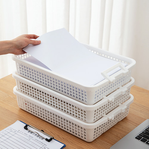 A4纸收纳筐桌面塑料无盖整理盒