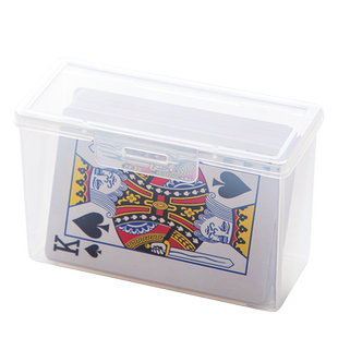 扑克牌收纳盒扑克盒套高透扑克牌盒塑料卡牌盒透明牌盒两副牌盒