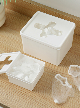 厨房水槽过滤网十字收纳盒一次性手套保鲜膜整理洗碗池滤网抽取盒