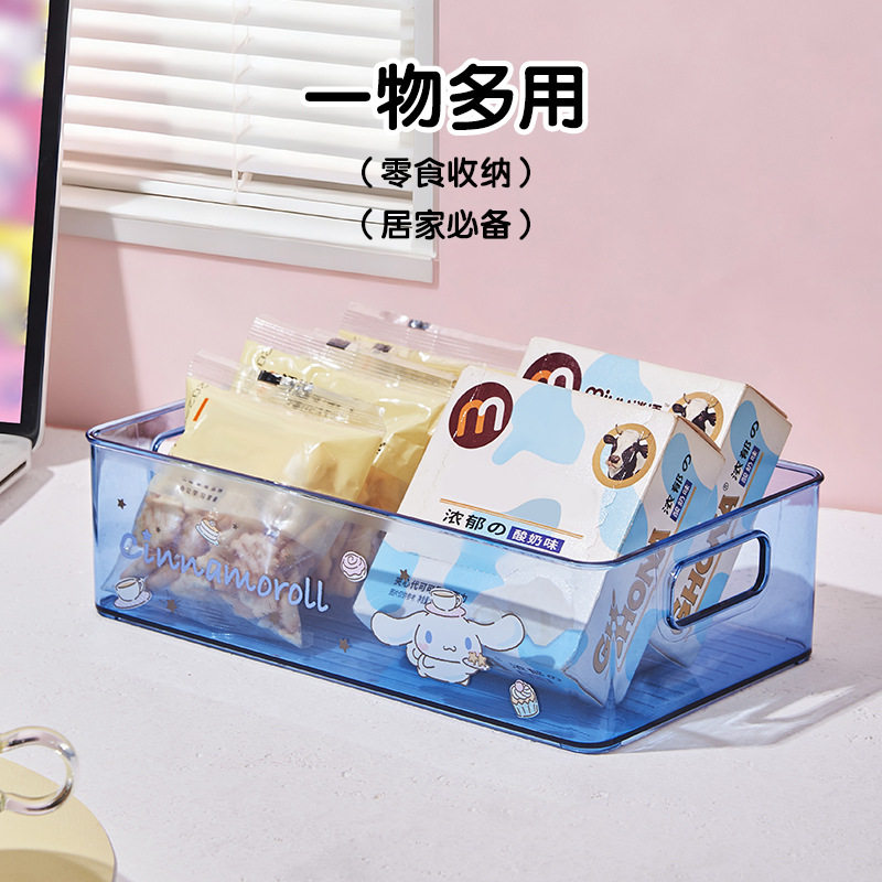三丽鸥 亚克力抽屉笔筒学生桌面放笔的收纳盒透明多层分类笔筒文图片