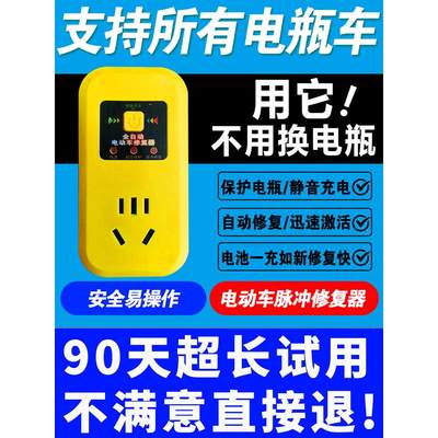 电动车电瓶修复器激活48V60V72V通用型延长电池寿命续航脉充电器L