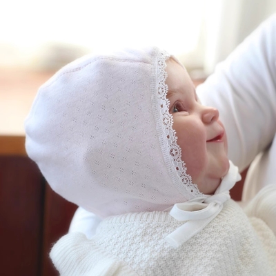 婴儿无骨胎帽初生公主可爱