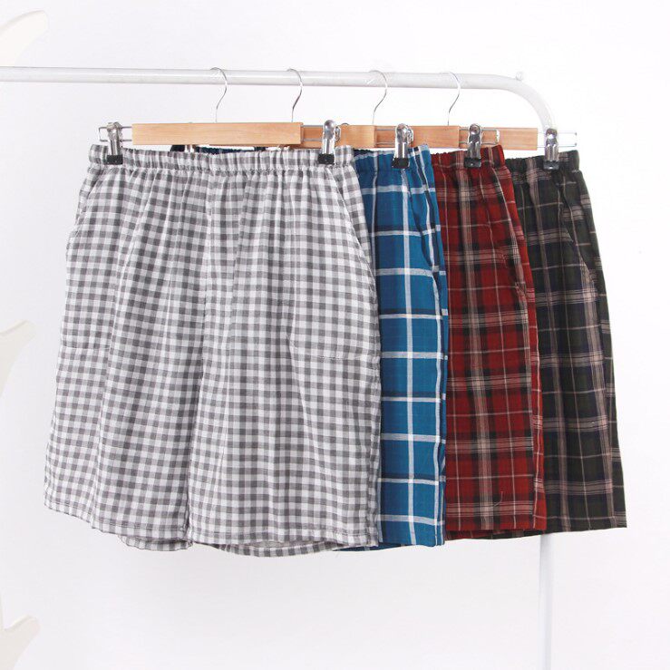 summer new pattern man pure cotton Home Furnishing Five point pants shorts double-deck Gauze Cotton leisure time Living pants Beach pantsin the Lingerie/Men's underwear/Tracksuit , Pajamas/Slacks  category - from Buy2taobao.com to provide professional Taobao agent buy service