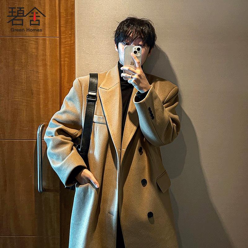 碧舍中长款韩版潮流宽松大衣