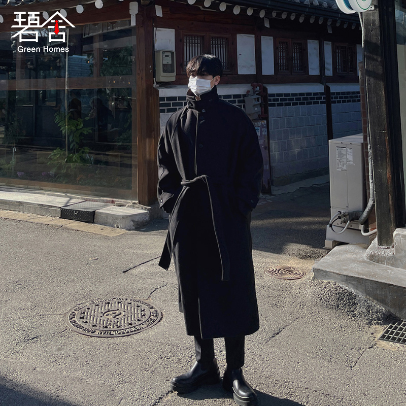 碧舍韩版宽松秋冬防风保暖大衣