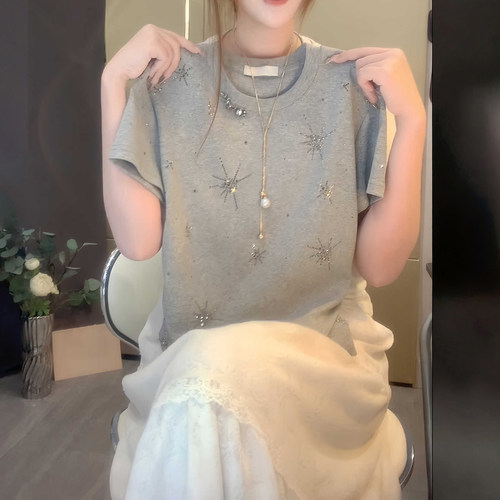 韩版高级感显瘦短袖T恤女
