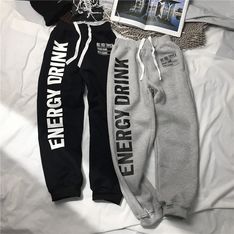 ins超火的裤子男卫裤韩版宽松小脚运动裤情侣百搭潮流休闲九分裤在类目 男装, 休闲裤中 - 来自Buy2taobao.com提供专业的淘宝代购服务