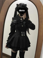 Sweetheart Meets Dark Leilei Girl Mass production Sweet and Cool four-color off-the-shoulder shirt + high-waisted skirt two-piece set thumbnail 2