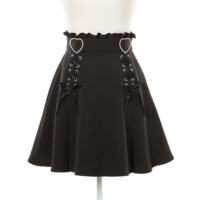 Japanese-style sweet and cute dream outlook, black and pink, cute girl, long-sleeved shirt, top, skirt, bow set thumbnail 7