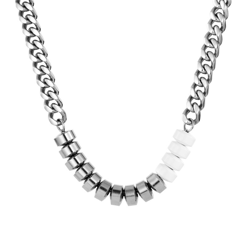 새로운 유행 브랜드 반지 접합 목걸이 힙합 유행 남성 인기 패션 주얼리 티타늄 스틸 하이 엔드 틈새 보석