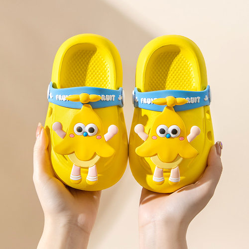 洞洞鞋夏季男女童包头萌可爱幼儿