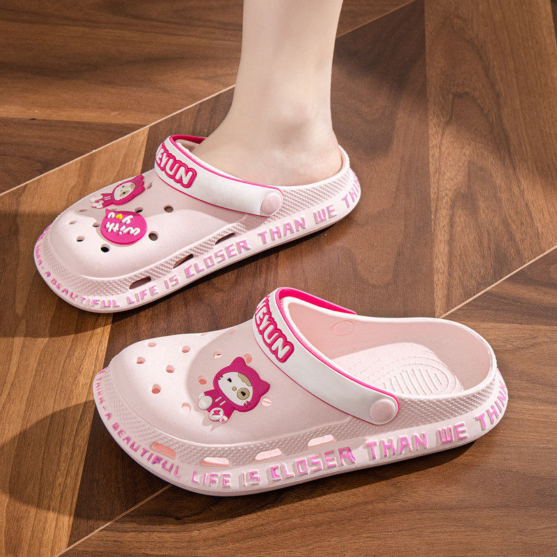 夏天女士凉拖鞋护士可爱潮流踩屎感厚底海边洞洞鞋防滑新款沙滩,女鞋,洞洞鞋,淘宝优惠券,粉丝福利购,淘宝优惠卷