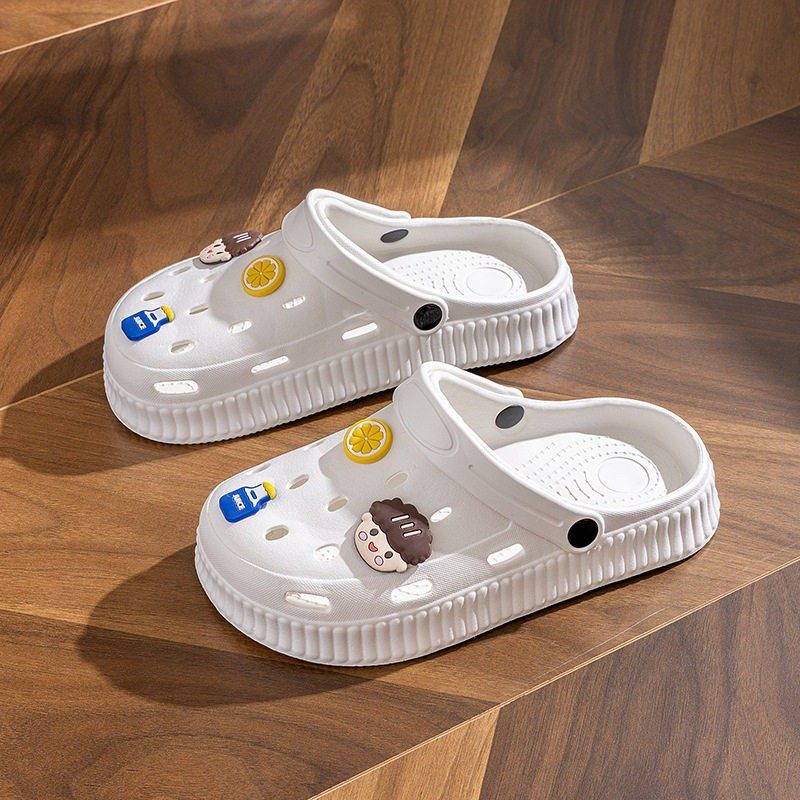 新款洞洞鞋夏季高跟厚底防滑情侣男女沙滩漂流鞋时尚百搭学生包头,女鞋,洞洞鞋,淘宝优惠券,粉丝福利购,淘宝优惠卷