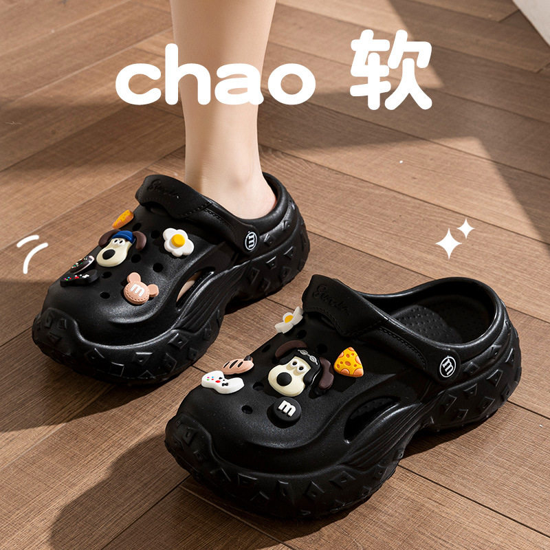 厚底洞洞鞋女款新款夏季eva防滑