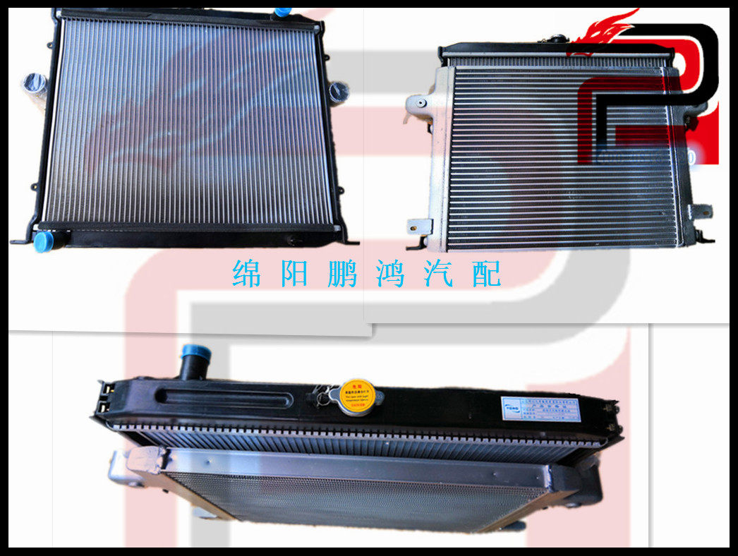 卡威皮卡K1GT150柴油车CA4DC2-10E4发动机水箱散热器中冷器箱总成