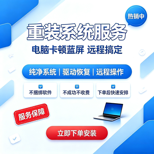 电脑系统安装xp/W7/10/11电脑系统纯净版专业版电脑系统远程安装