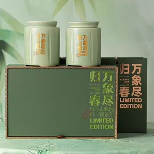 新品陶瓷茶叶礼盒明前龙井碧螺春包装乌牛早茶绿茶通用茶叶罐空盒