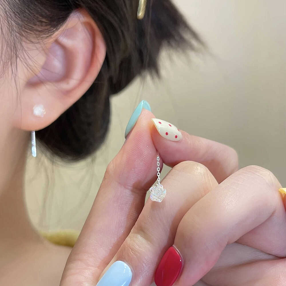 法式复古白色四件套简约耳环