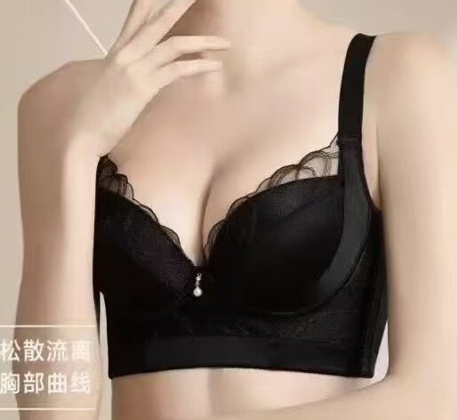 小胸聚拢精油6616AB杯性感蕾丝花边上托防下垂文胸罩罩