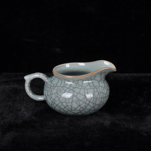龙泉云上青瓷冰裂功夫茶具公道杯陶瓷大分茶器耐热茶海茶道配件