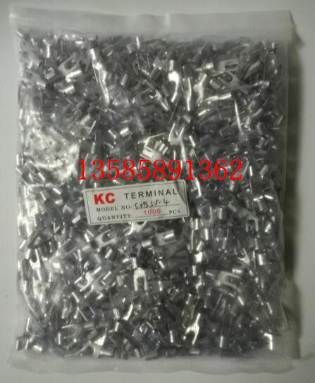 叉形冷压接线端子紫铜