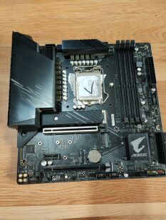 AORUS 11代处理器台式 ELITE 机主板 小雕1200针 拆机技嘉B560M