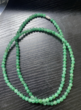 非洲翠纯天然无优化满绿项链流行时尚大方得体女友礼物妈妈链