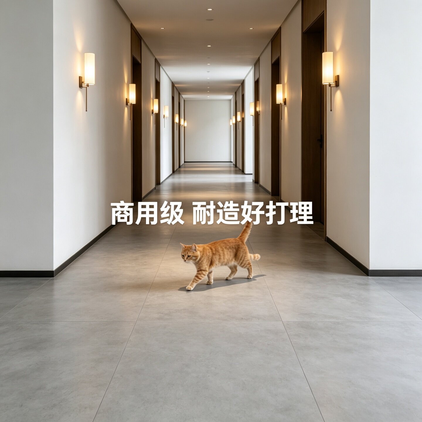 E1浅灰水泥纹强化复合板厂家直销