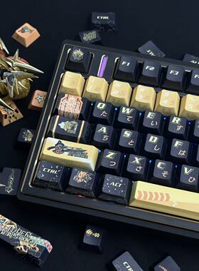 无敌玩家键帽141键PBT原厂侧刻磁轴键盘夜魔小蜜蜂ev63迈丛ace68