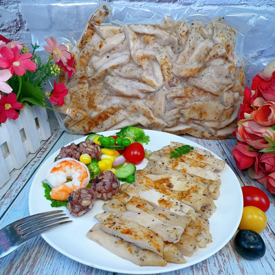 山姆同款ISU炙烤鸡胸肉开袋即食冷冻西餐特供鸡肉条代餐轻食沙拉