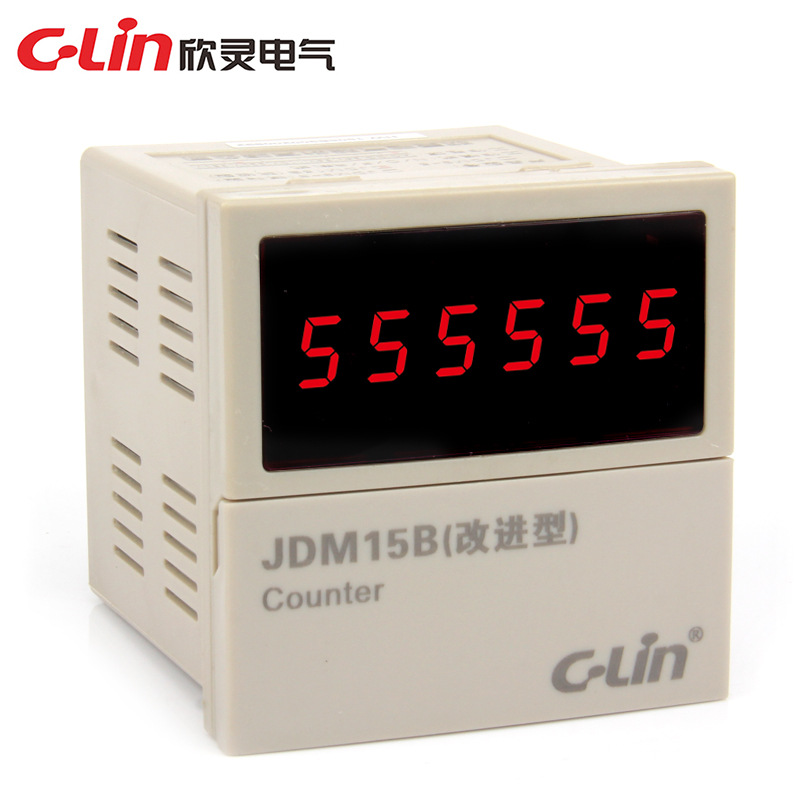 C-Lin欣灵JDM15B可逆计数器改进型N C F制式数显可调计数器AC220V
