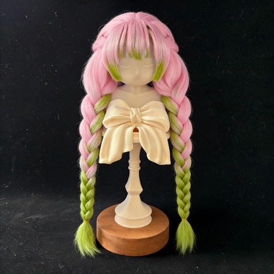 【现货秒发】BJD娃用甘露寺蜜璃假发高温丝毛坯款娃娘造型专用