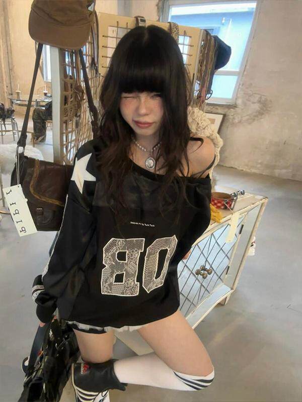 Taobao Find: Hip-Hop One-Shoulder Sweatshirt - Amazing Value! - Product image 3