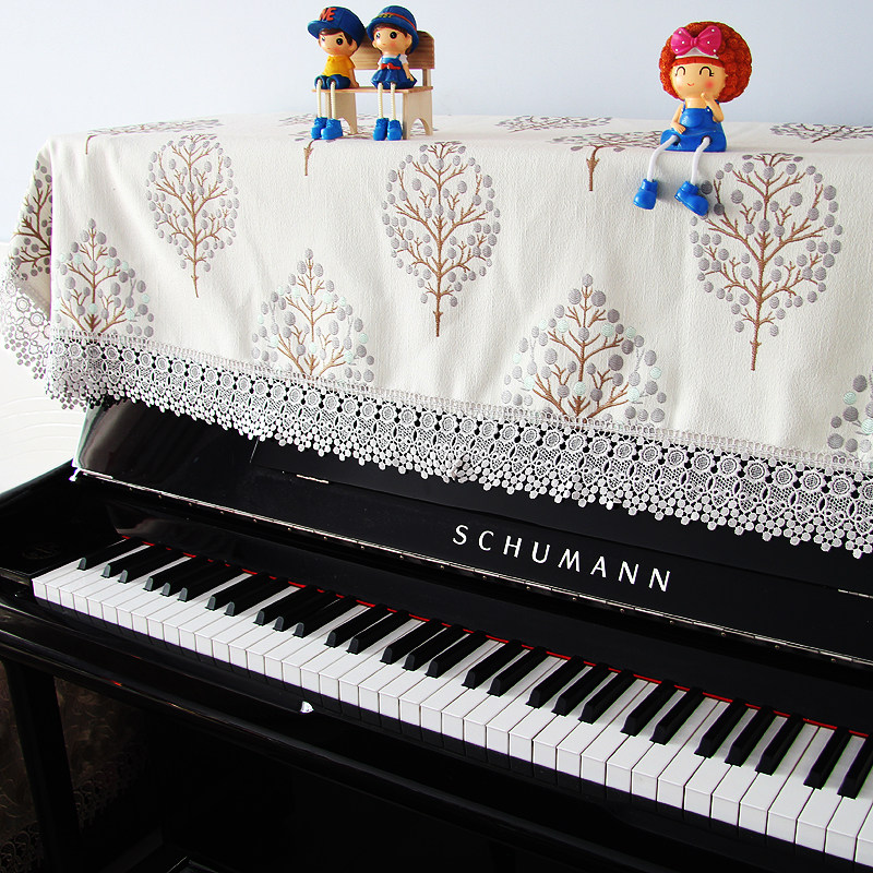 钢琴巾欧式绣花盖布半罩子加厚钢琴防尘罩简约现代电钢琴罩凳套|msdalam kategori rumah Fabrik, perlindungan perlindungan habuk, penutup piano - dari Buy2taobao.com untuk memberikan perkhidmatan ejen Taobao profesional membeli