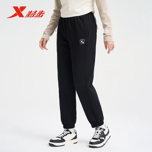 特步针织运动长裤2024秋季新款