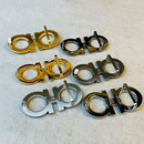 菲拉内穿挂扣平滑扣板扣单独皮带头铜圆孔腰带高档替代扣88字奢侈