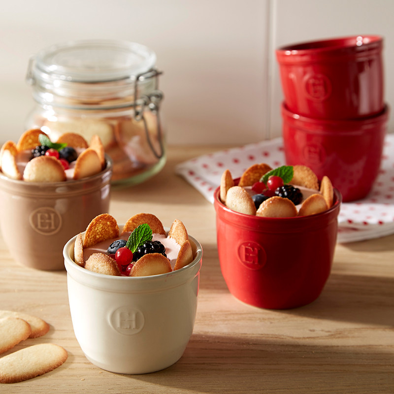 法国Emile Henry进口彩色陶瓷小烤碗烤箱用烘焙焦糖布丁碗模具