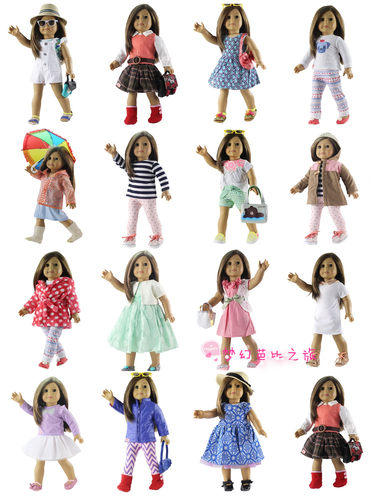 多款精美 18寸美国女孩娃娃衣服American Girl 45cm洋娃娃鞋套装2