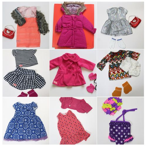 18寸美国女孩娃娃衣服 American Girl Doll衣服配件套装N01