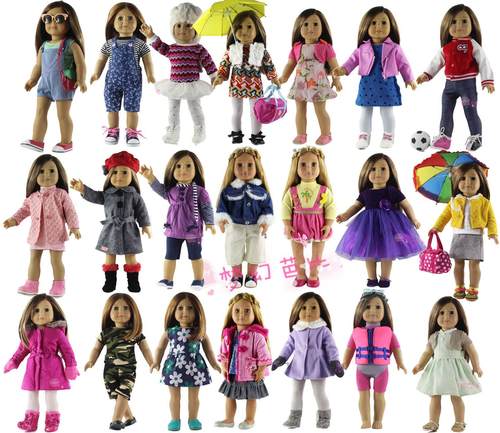 多款  18寸美国女孩娃娃衣服American Girl 45cm洋娃娃鞋套装