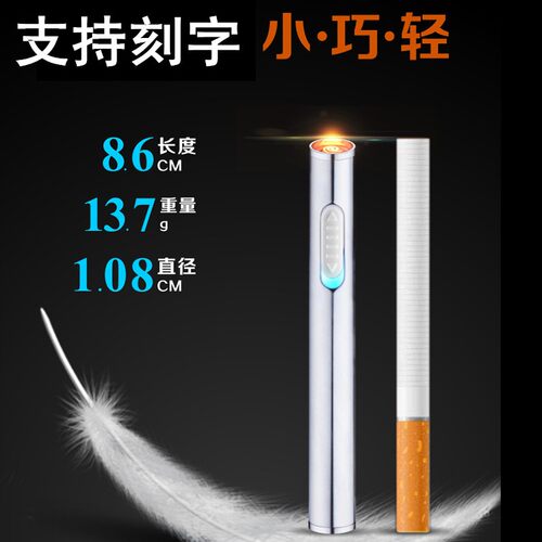 新款迷你女士圆形USB点烟器