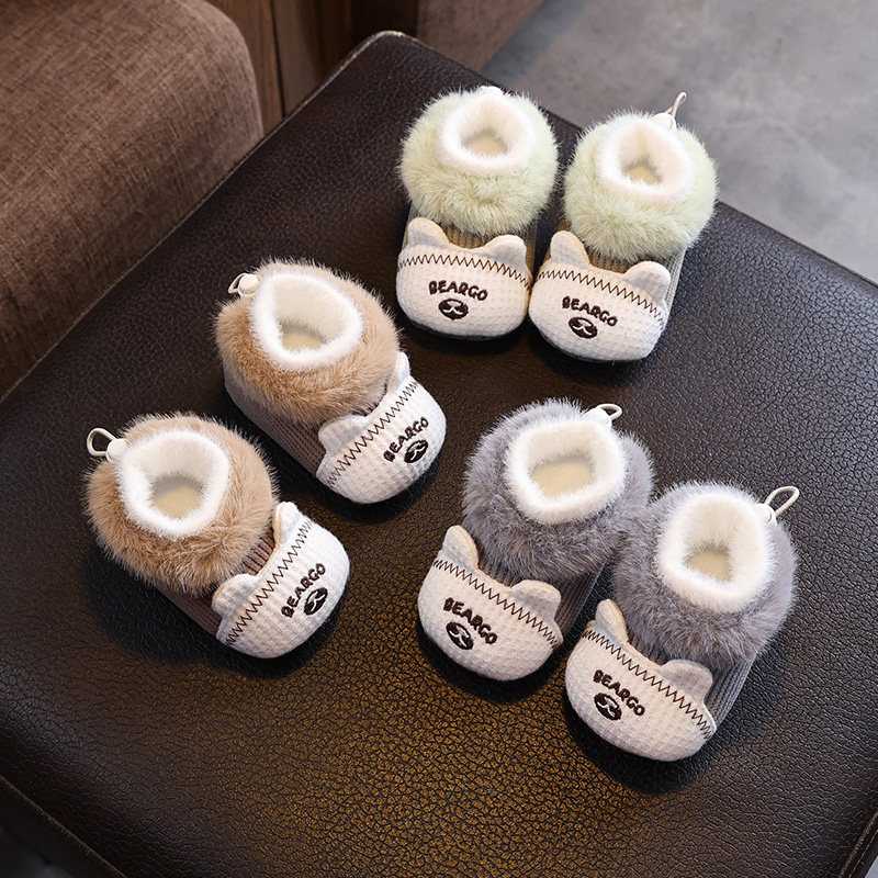 冬季加绒保暖婴儿棉鞋软底步前鞋卡通可爱鞋袜鞋新生儿防掉鞋套厚,童鞋/婴儿鞋/亲子鞋,婴儿步前鞋/袜鞋,淘宝优惠券,粉丝福利购,淘宝优惠卷