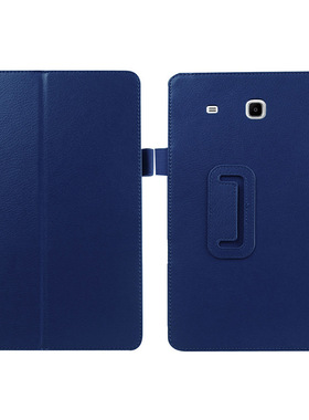 适用三星Tab e 8.0平板皮套T377/T375二折荔枝纹支架休眠保护套壳