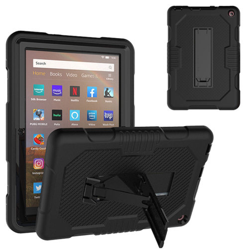 适用亚马逊Kindle fire8 2020撞色硅胶PC防摔壳Amazon HD8平板套